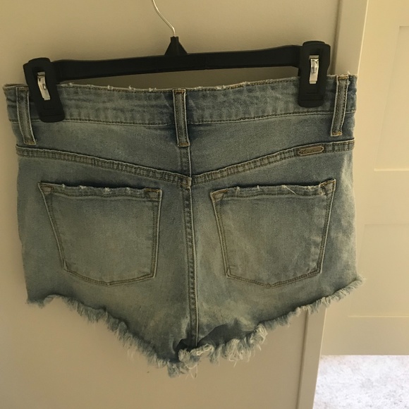 High Waisted Jean Shorts - Picture 2 of 3